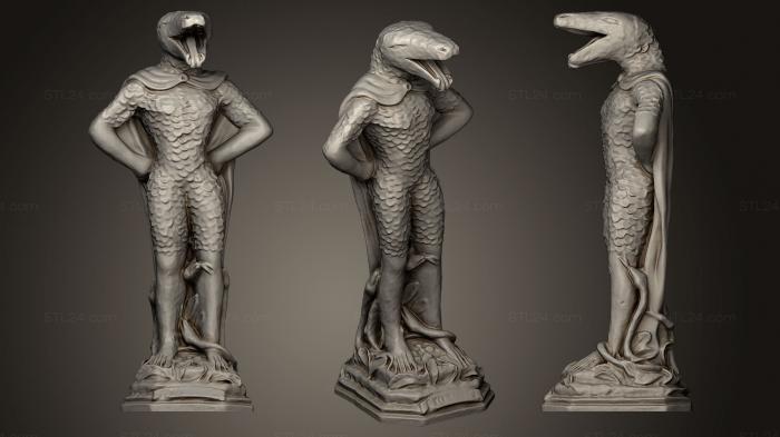 Figurines heroes, monsters and demons (Exu Cobra, STKM_0449) 3D models for cnc
